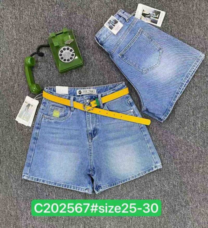 Szorty damskie jeansy Roz 25-30, 1 Kolor Paczka 10 szt